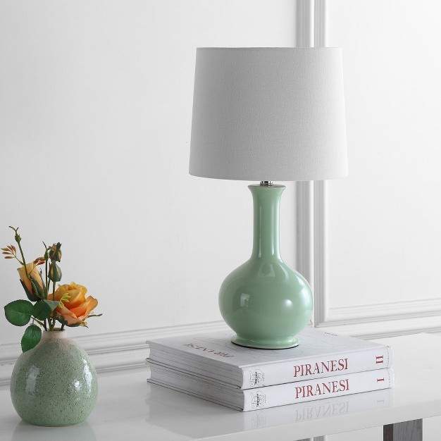 Minton Table Lamp Light Green Safavieh