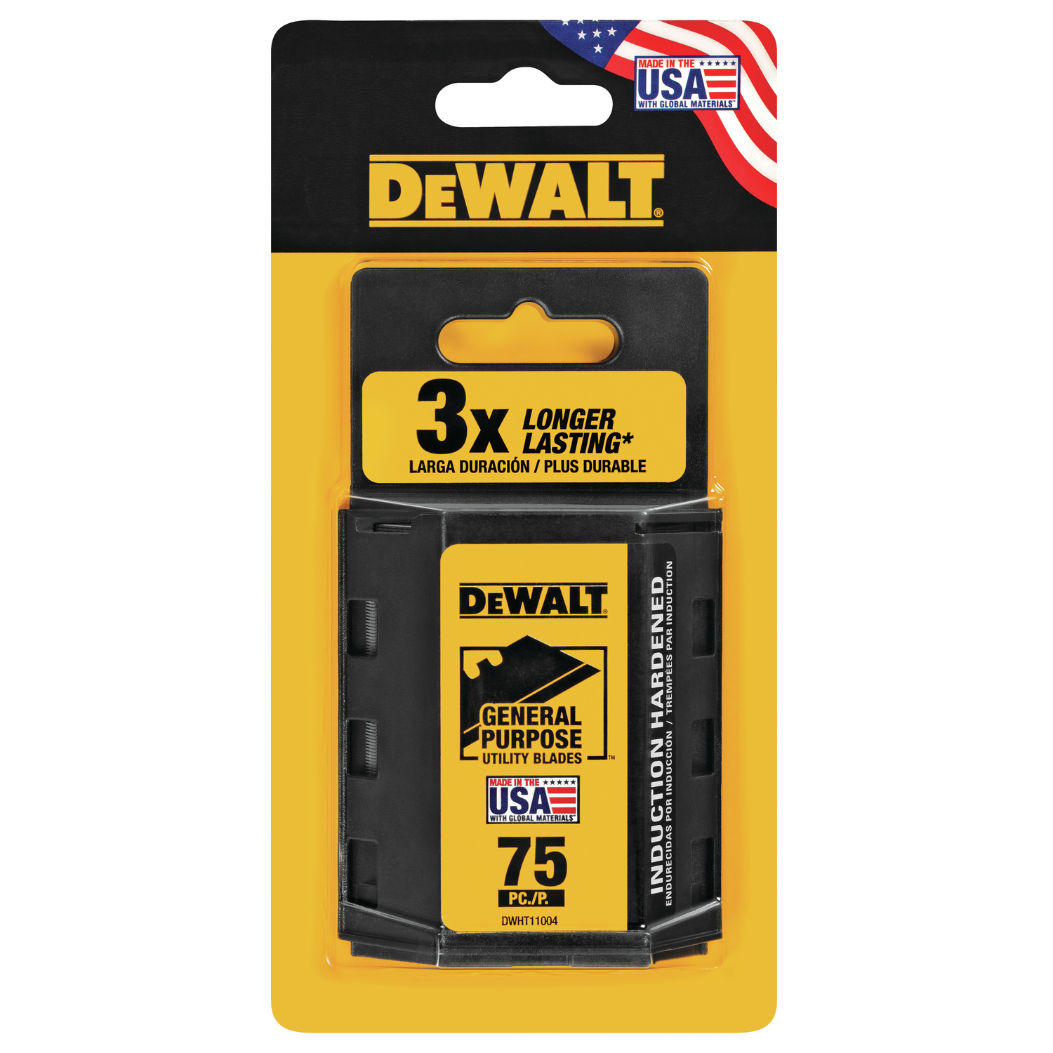 DW Steel Heavy Duty Utility Blade 2-1/2 in. L 75 pk