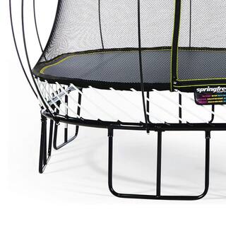 SPRINGFREE Kids 11 ft. Outdoor Large Square Trampoline with Enclosure S113