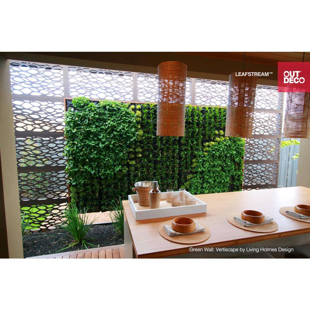 OUTDECO 516 in. x 24 in. x 48 in. Leafstream Modular Decorative Panel USADSLS1