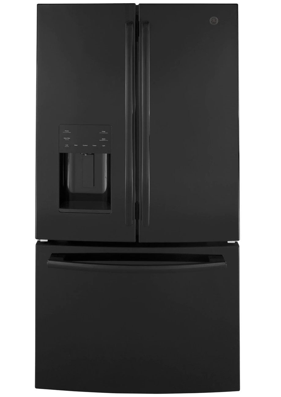 GE ADA ENERGY STAR 25.6 Cu. Ft. Black French-Door Refrigerator