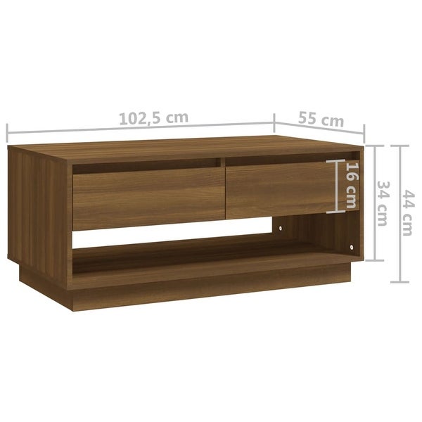 Coffee Table Brown Oak 40.4