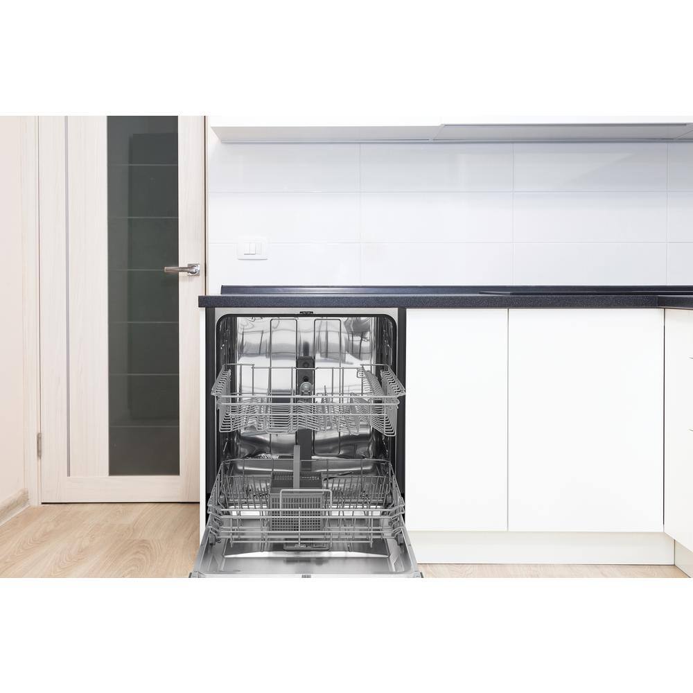 Danby 24 in.Front Control Stainless Steel Dishwasher with Stainless Steel Tub 52 DB DDW2404EBSS