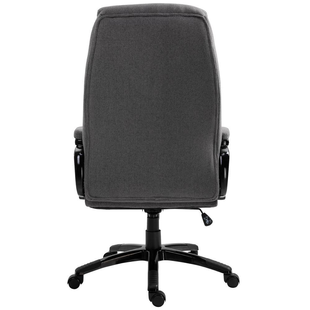 Vinsetto Modern Grey Fabric Computer Chair with Back Support Adjustable Height 921-240