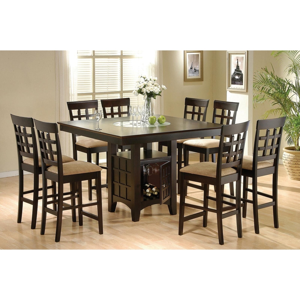 Coaster Furniture Clanton Square Counter Height Dining Set Cappuccino