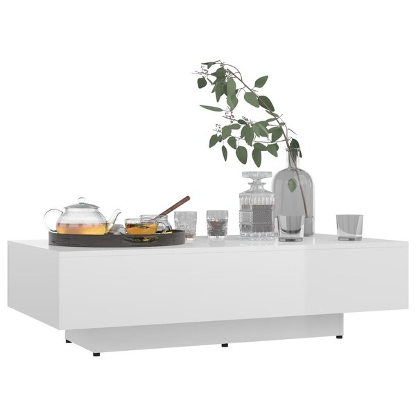 vidaXL Coffee Table White and Sonoma Oak 45.3