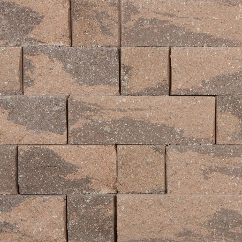 Pavestone Regal Stone Pro Rock Face 8 in. H x 18 in. L x 12 in. W Appalachian Blend Concrete Wall Block (36 Pcs216 Sq FtPlt) 81878.APB