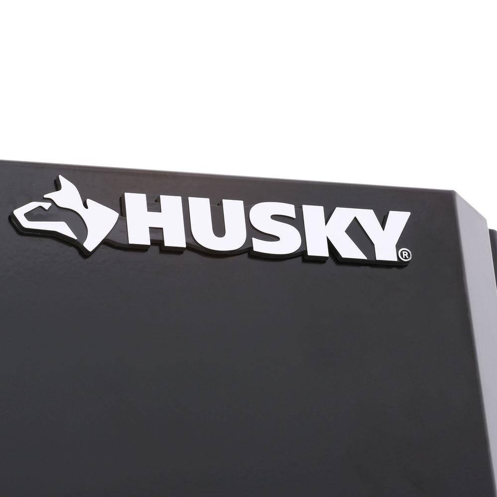 Husky Ready-to-Assemble 24-Gauge Steel Freestanding Garage Cabinet in Black (48 in. W x 72 in. H x 18 in. D) G4802T-US