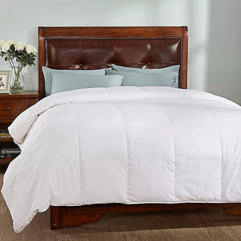 Dream On All Season White Down Comforter with Cotton Shell