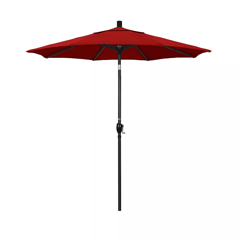 California Umbrella 7.5-ft. Pacific Trail Sunbrella Black Finish Patio Umbrella