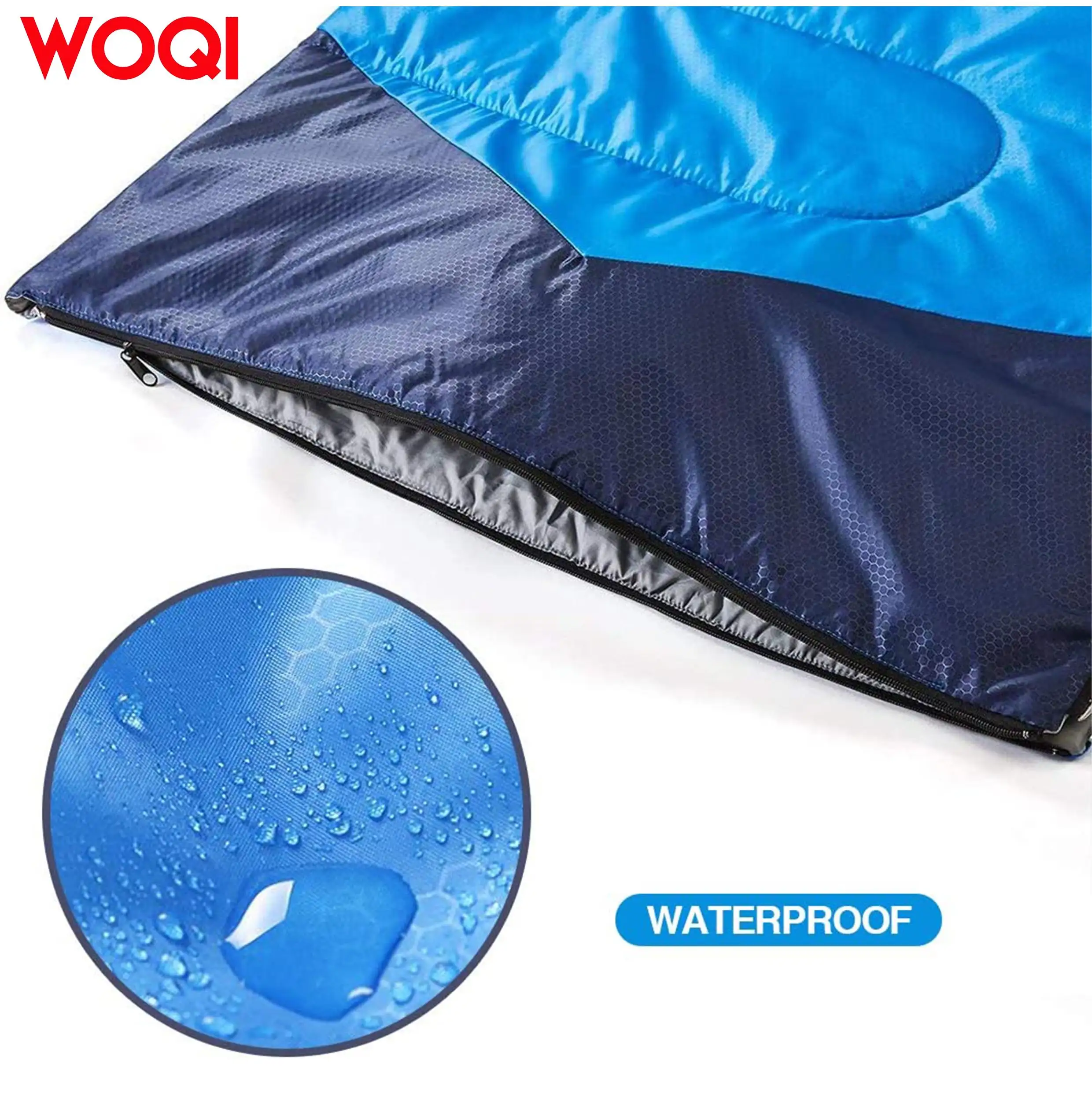 WOQI Sleeping Bag for Adults Camping Hiking Backpacking Portable Comfort Great for Warm Cold Weather