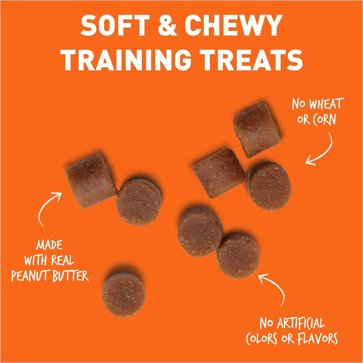 Cloud Star Tricky Trainers Chewy Peanut Butter Flavor Grain-Free Dog Treats