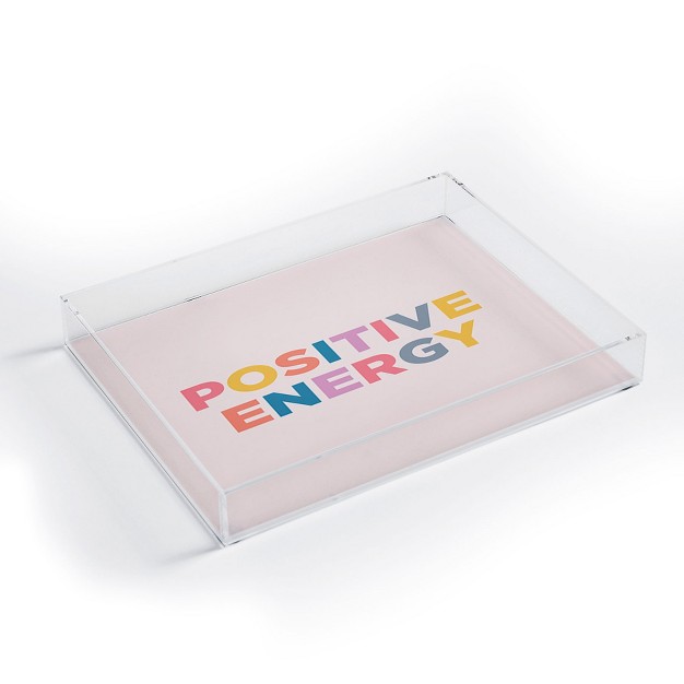 Socoart Positive Energy I Acrylic Tray Deny Designs