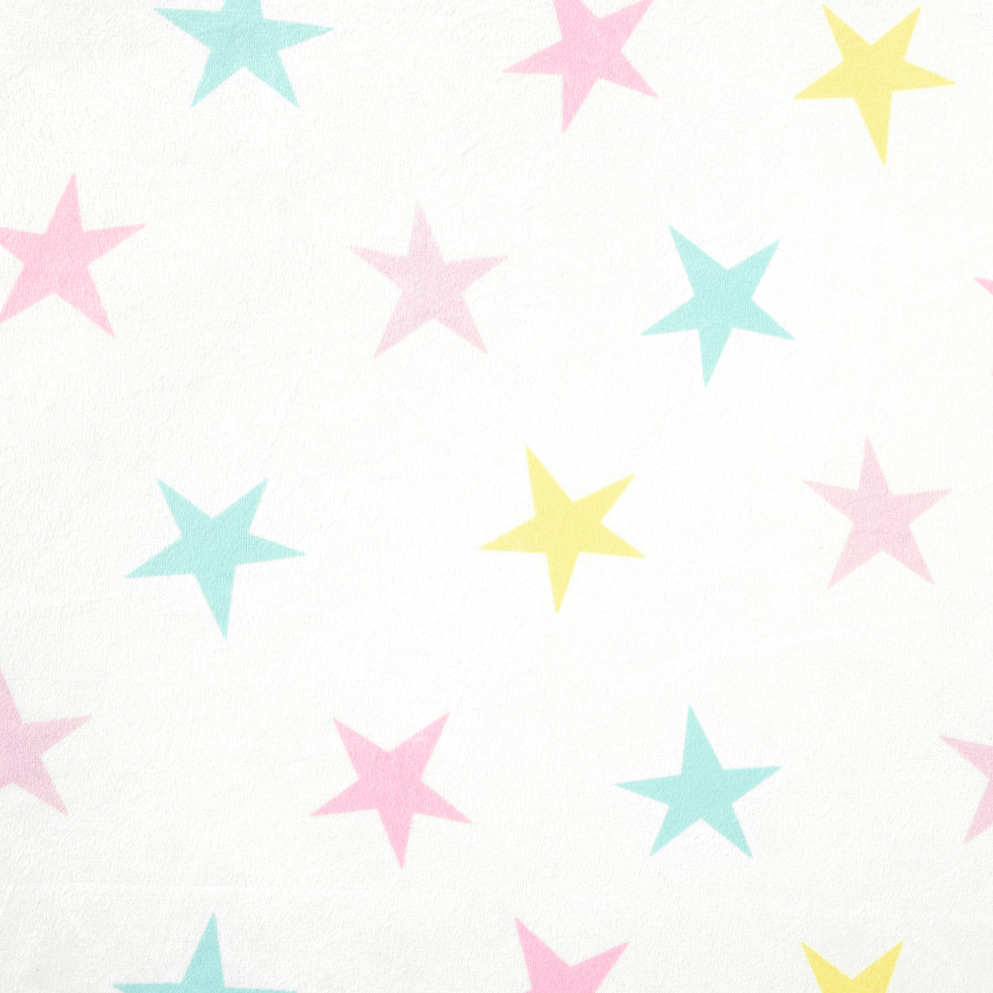 Rainbow All Over Stars Soft & Plush Fitted Crib Sheet