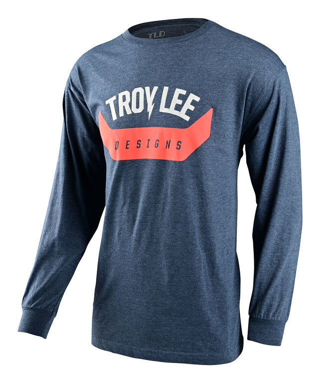 Troy Lee Designs Arc Long Sleeve Tee - Navy Heather