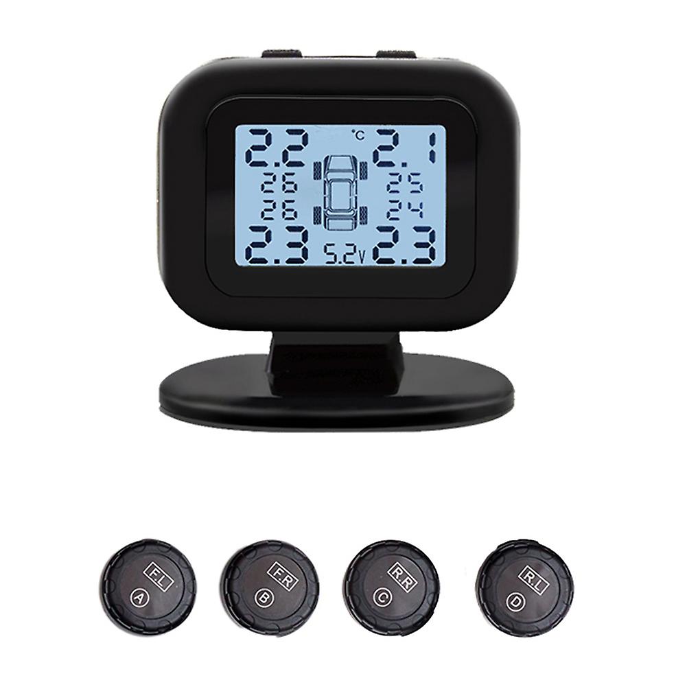 C-120 External Tpms Sensor Usb Auto Tire Pressure Monitoring System With Lcd Display