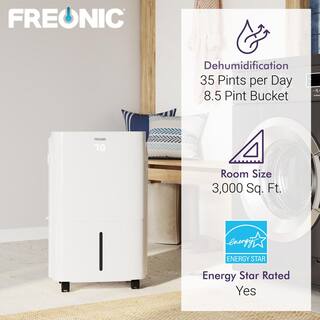 FREONIC 30 pt. up to 3000 sq. ft. Dehumidifier in White FHCD351AWG