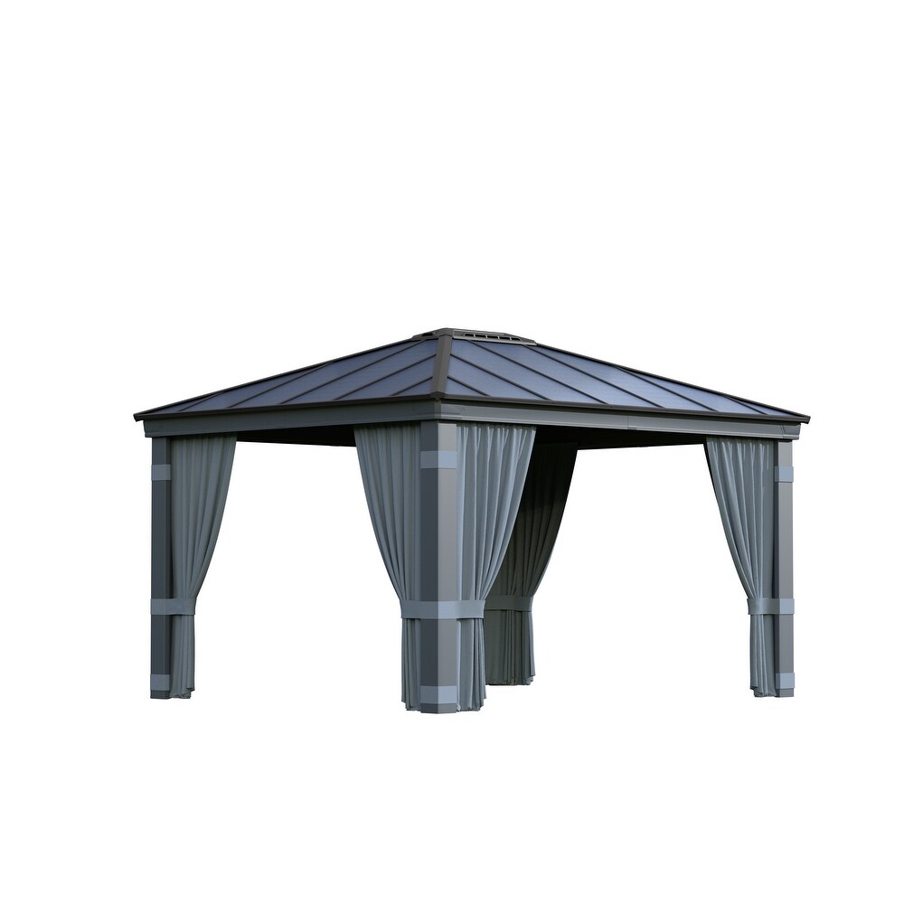 Curtain Set for Dallas 12 ft. Outdoor Gazebo