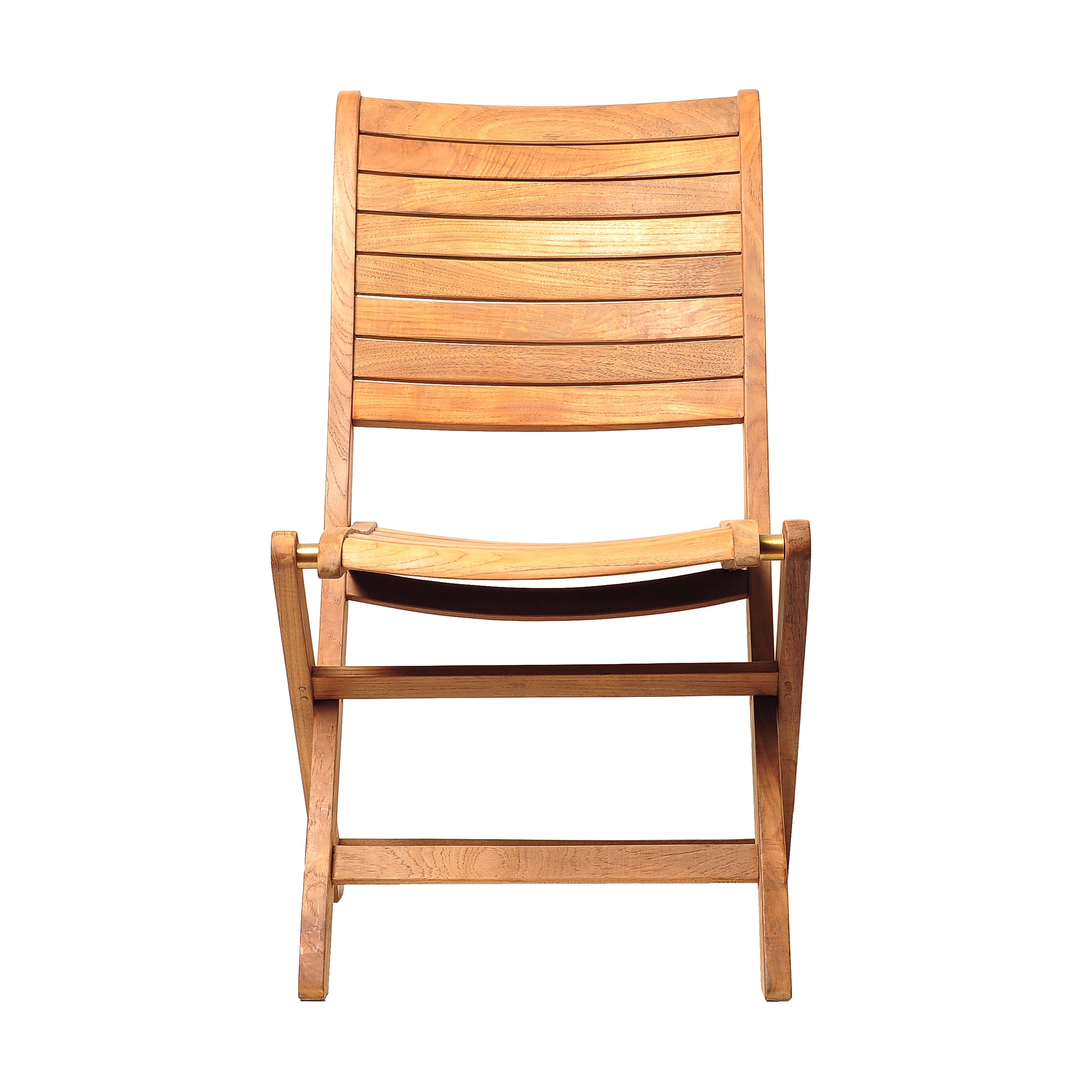 Amazonia Turnberry 2-piece Patio Folding Chairs | Certified Teak | Ideal for Outdoors and Indoors, Brown