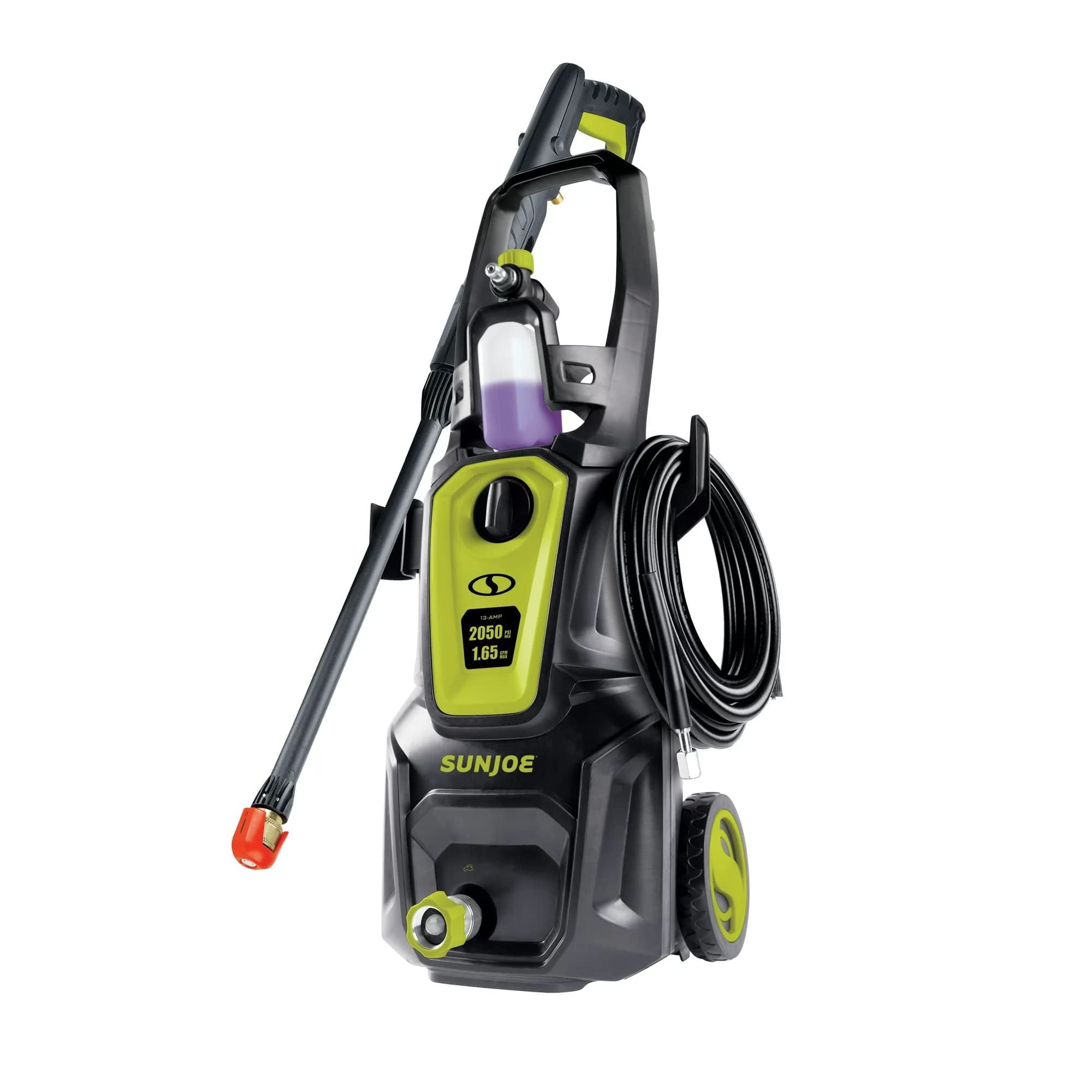 Restored Sun Joe SPX2680-MAX Electric Pressure Washer, 13-Amp, 2050 PSI MAX, 1.2 GPM MAX, Green (Refurbished)