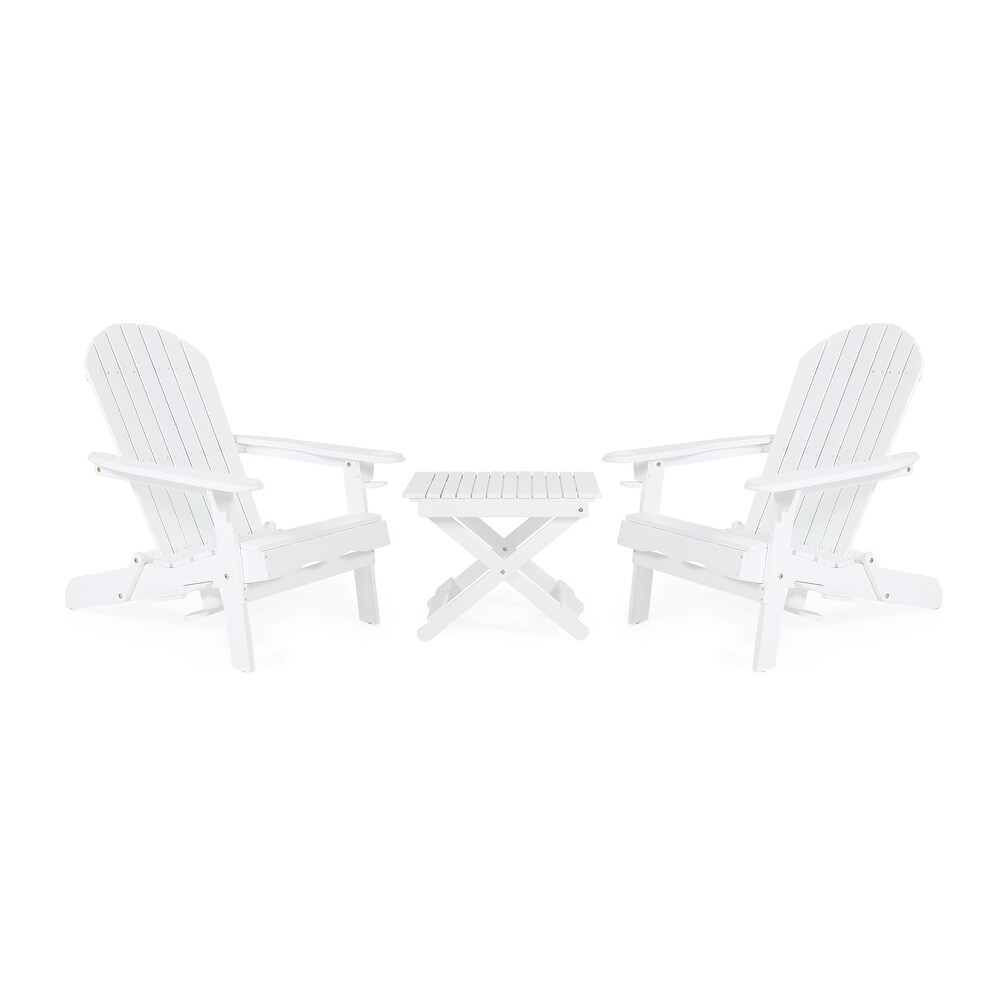 Bellwood Outdoor 2 seat Folding Acacia Chat Set by Christopher Knight Home