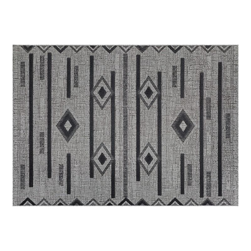 Couristan Veranda Baja Gray-Coal Indoor/Outdoor Area Rug