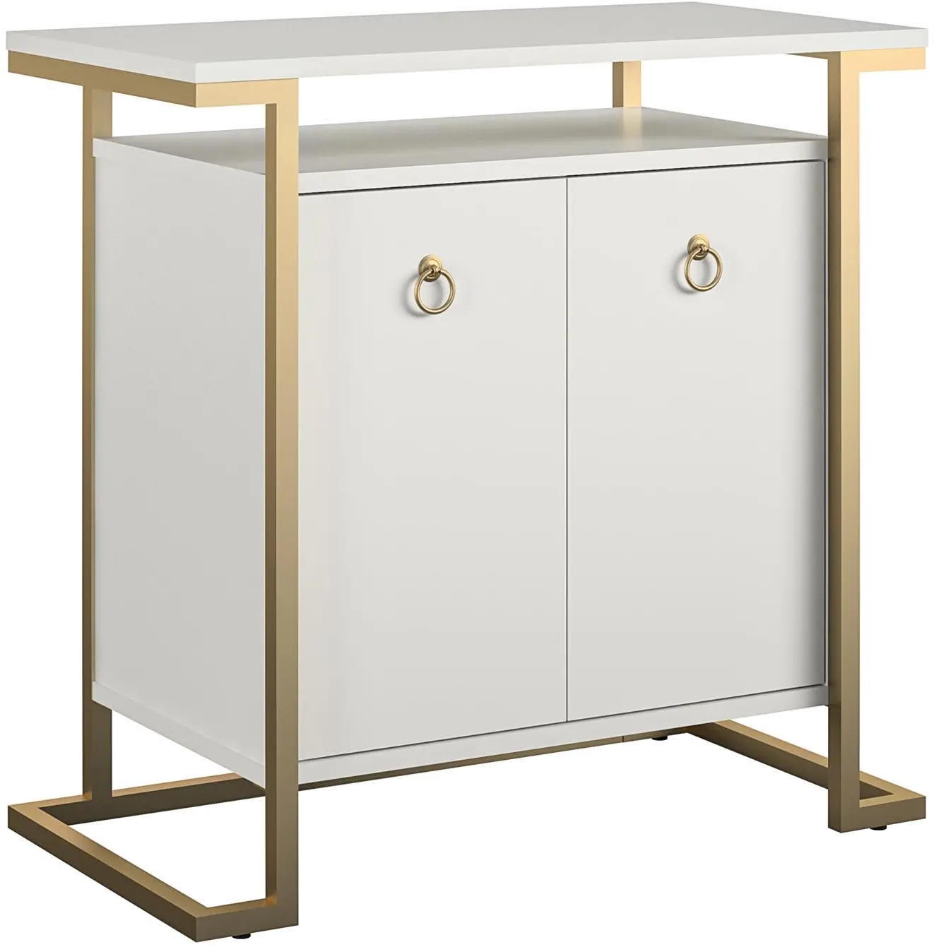 Camila White Bar Cabinet