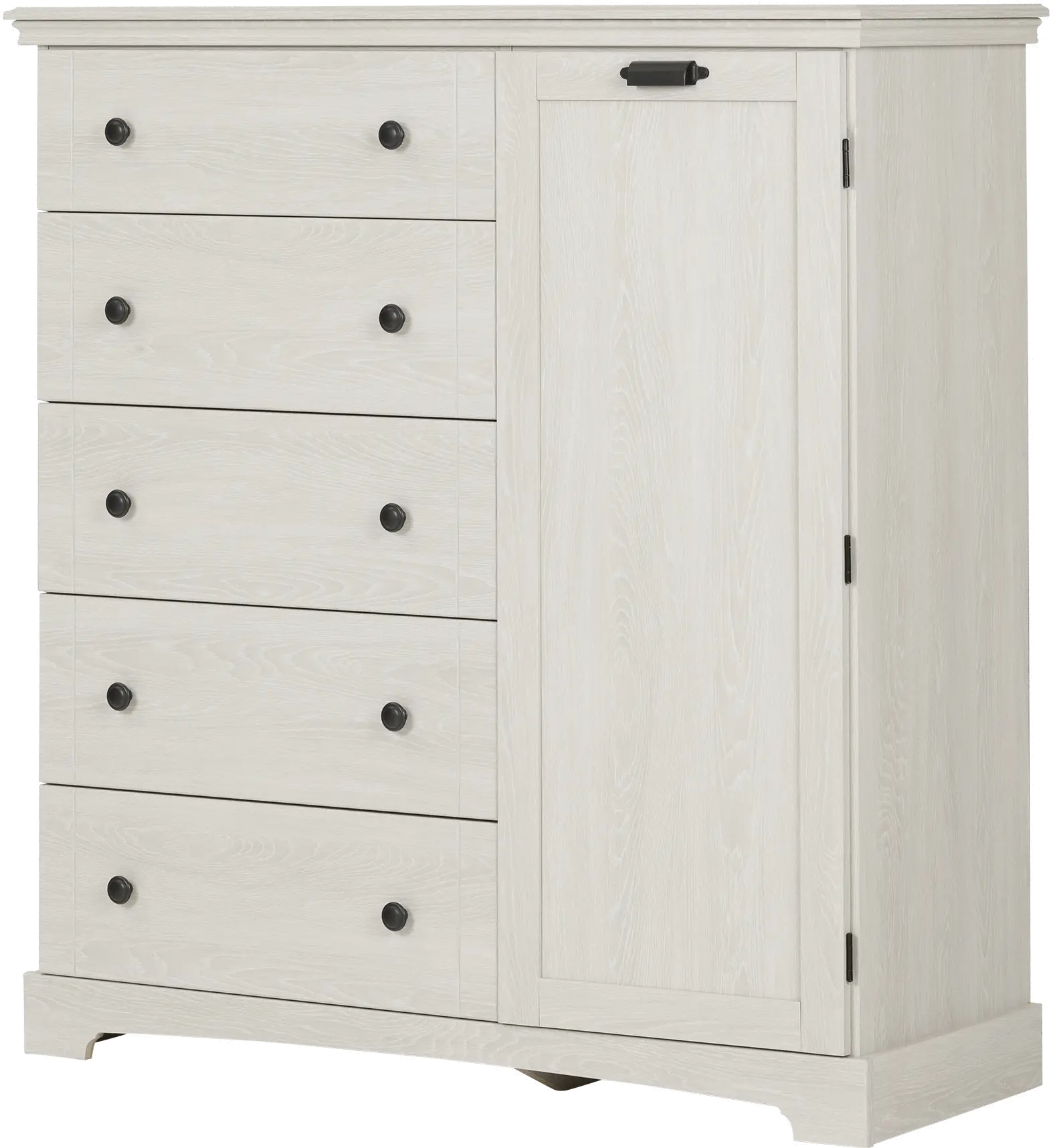 Avilla Winter Oak Chest with 5 Drawers - South Shore