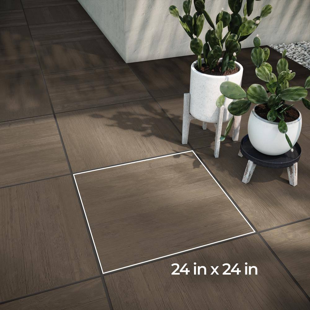 Corso Italia Foresta Brown 24 in. x 24 in. x 0.75 in. Porcelain Paver 610010002314