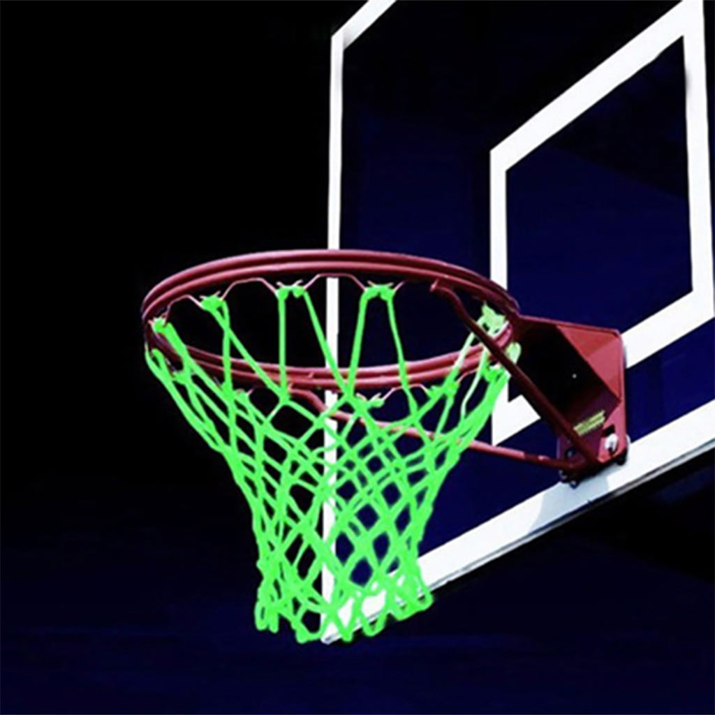 Outdoor Basketball Rim Net Glow in The Dark Nylon Glowing Basketball Net