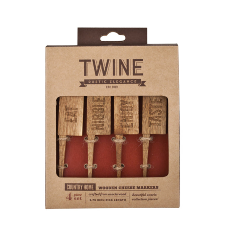 CHEESE MARKER WOOD 4PK