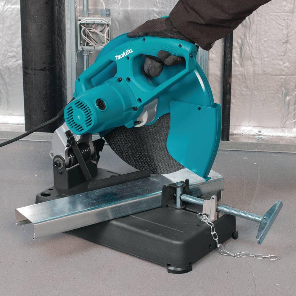 Makita 14 In. Cut-Off Saw with 4-1/2 In. Paddle Switch Angle Grinder LW1401X2 from Makita