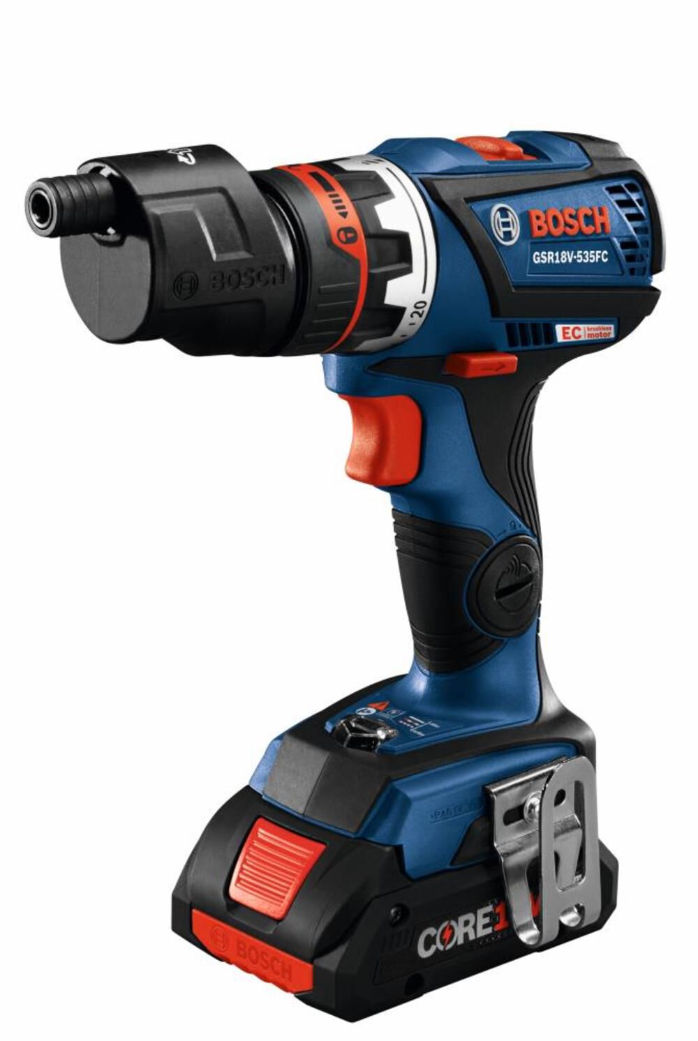 Bosch 18V EC 5 In 1 Drill/Driver Kit Flexiclick Reconditioned GSR18V-535FCB15-RT from Bosch