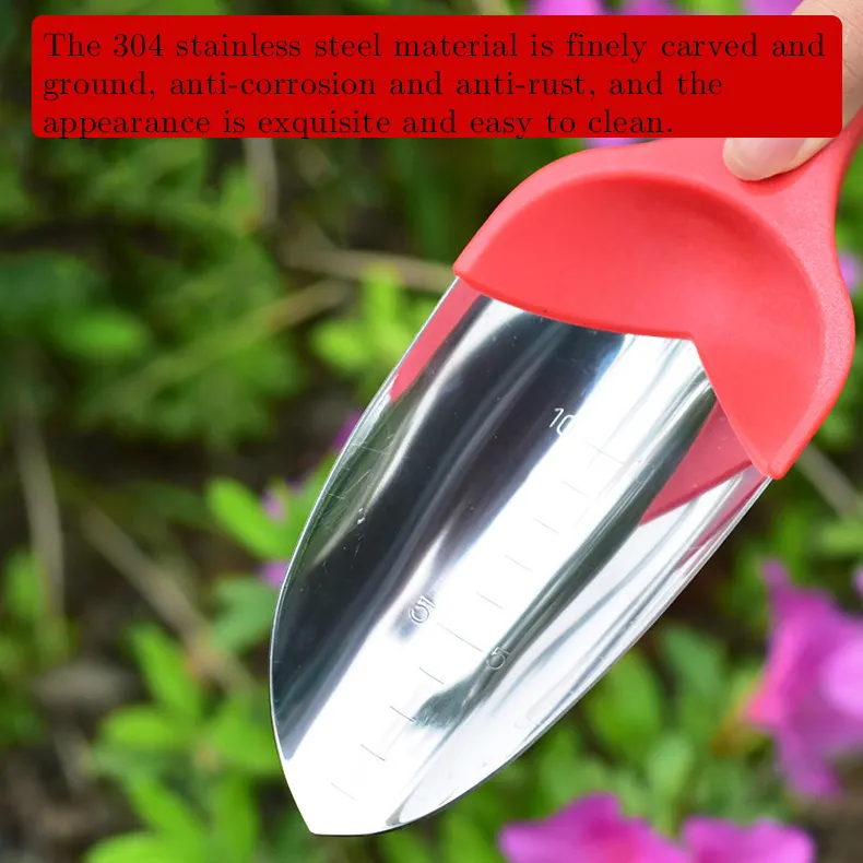 Hot Selling Japanese 304 Stainless Steel Non slip Ergonomic handle transplant Garden Trowel kit