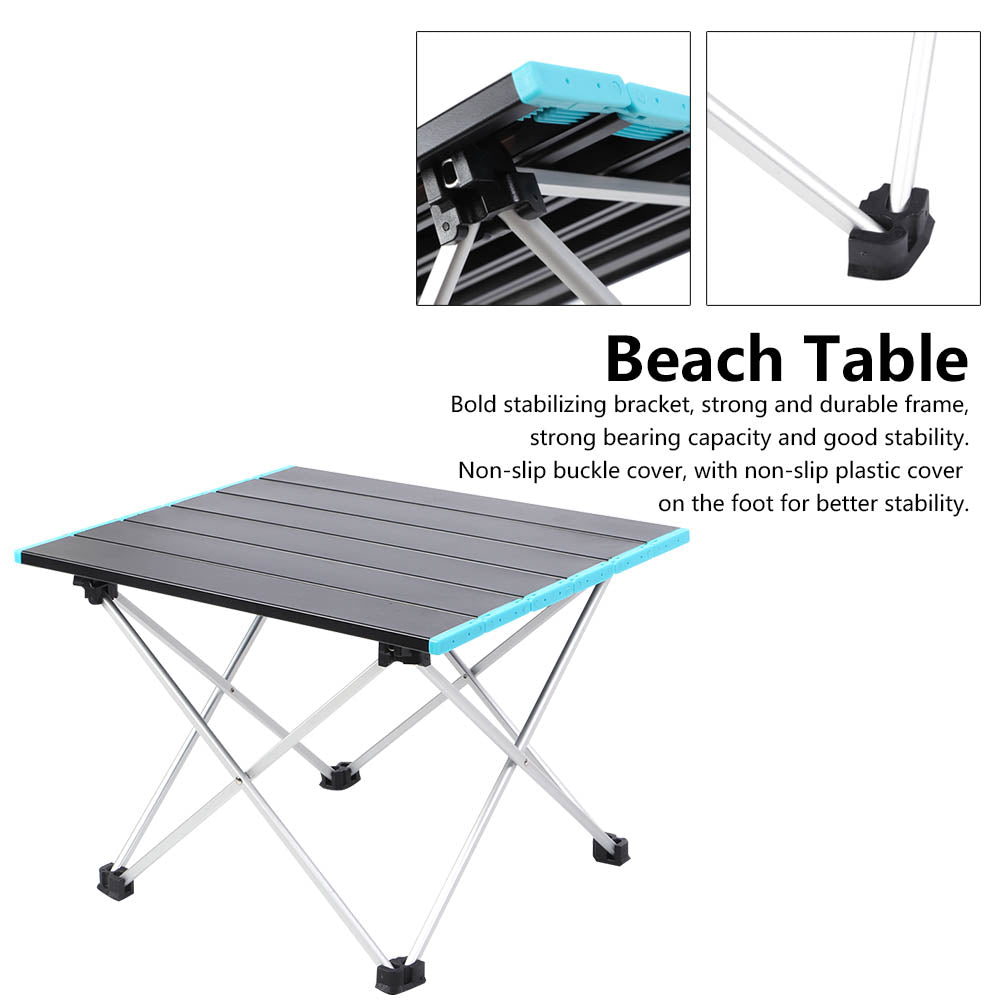 Kritne Small Folding Camping Table Portable Beach Table for Outdoor Picnic Cooking Backpacking RV Travel，Camping Table，Folding Table