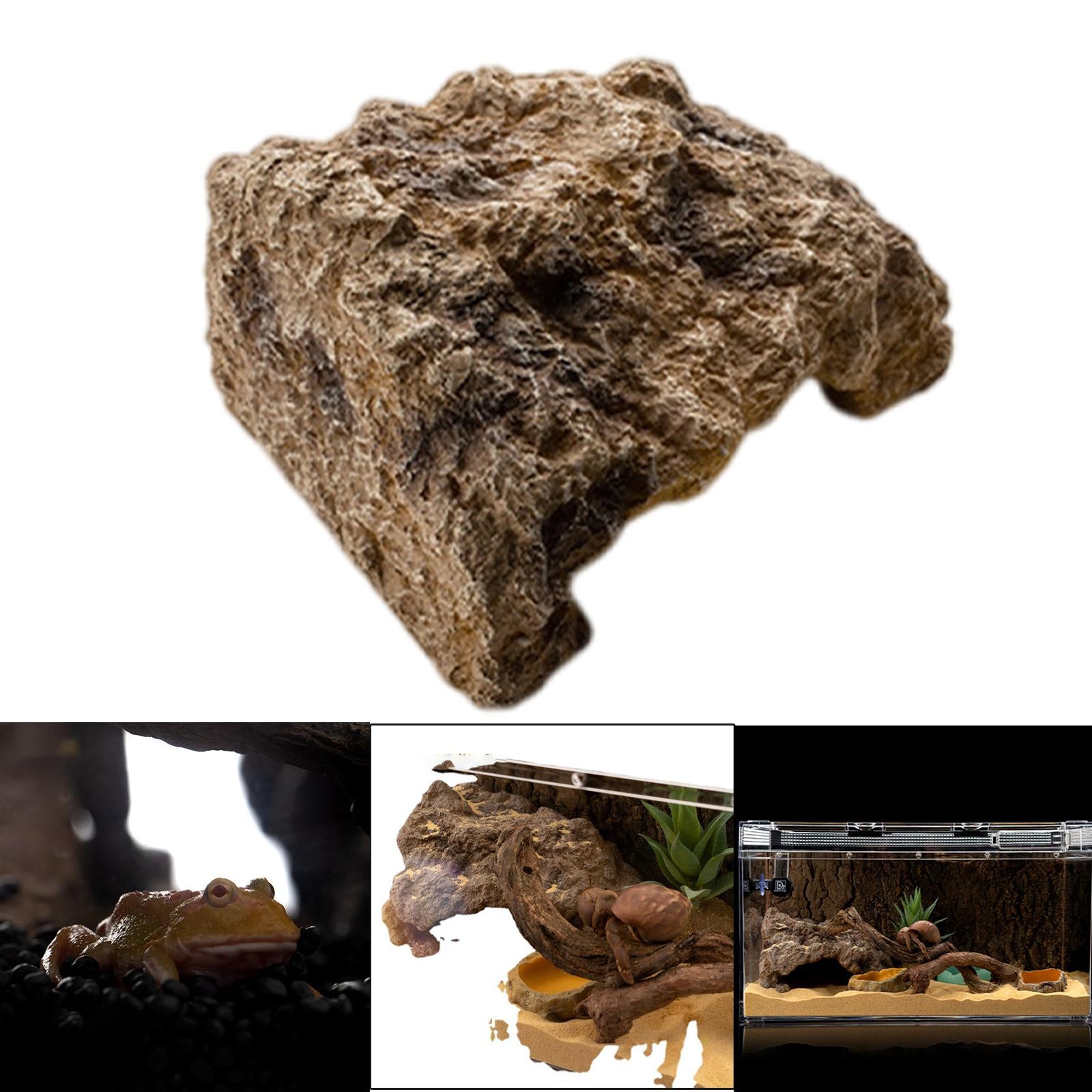 Reptile Hide Cave Landscaping Hide Out Decoration for Tortoise Turtle Small