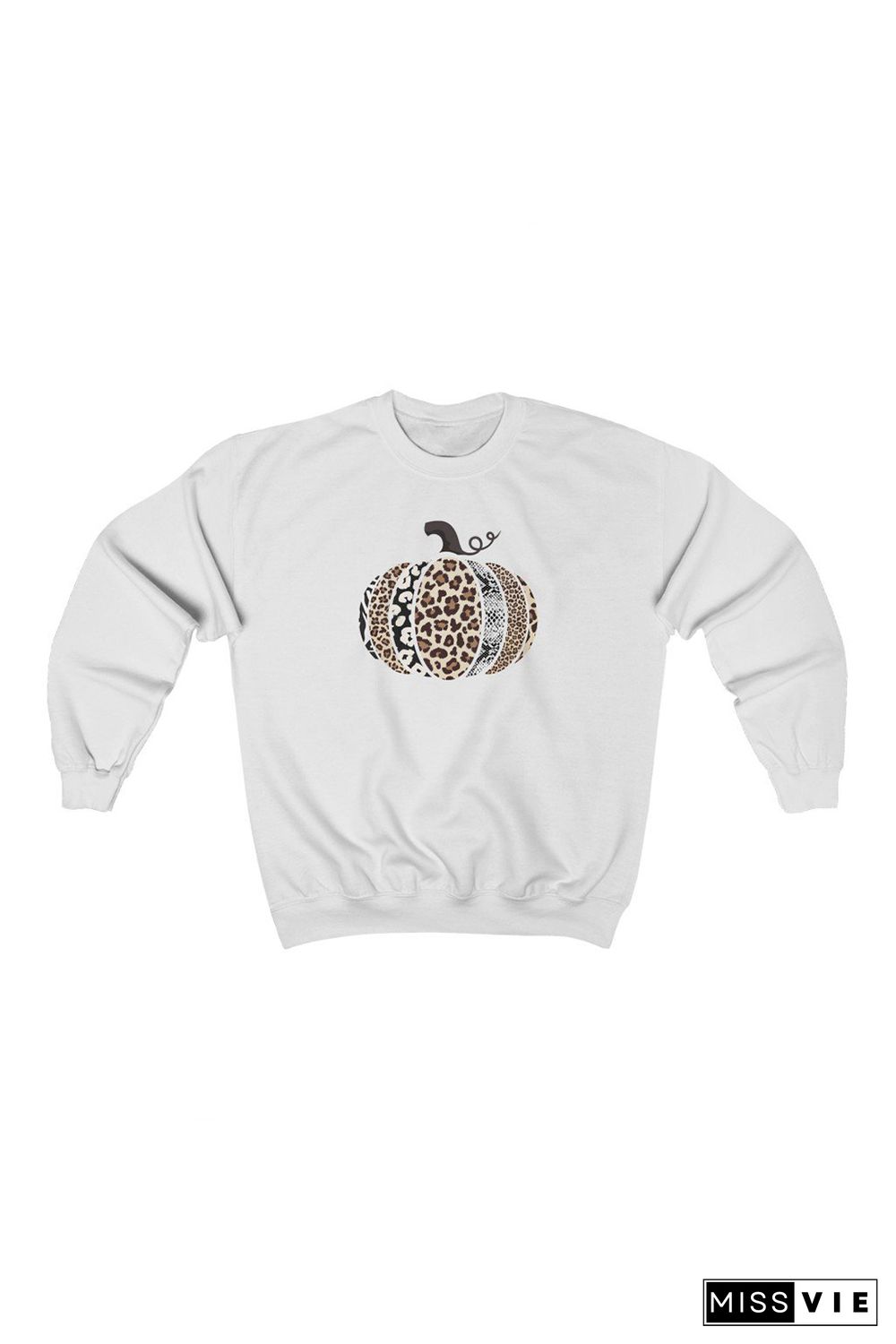 Animal Print Halloween Pumpkin Sweatshirt