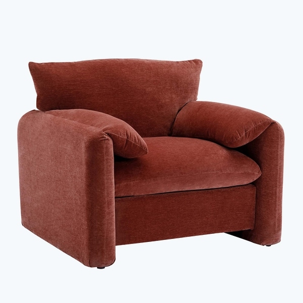 Modern Style Chenille Oversized Armchair Accent Chair for Living Room，Bedroom