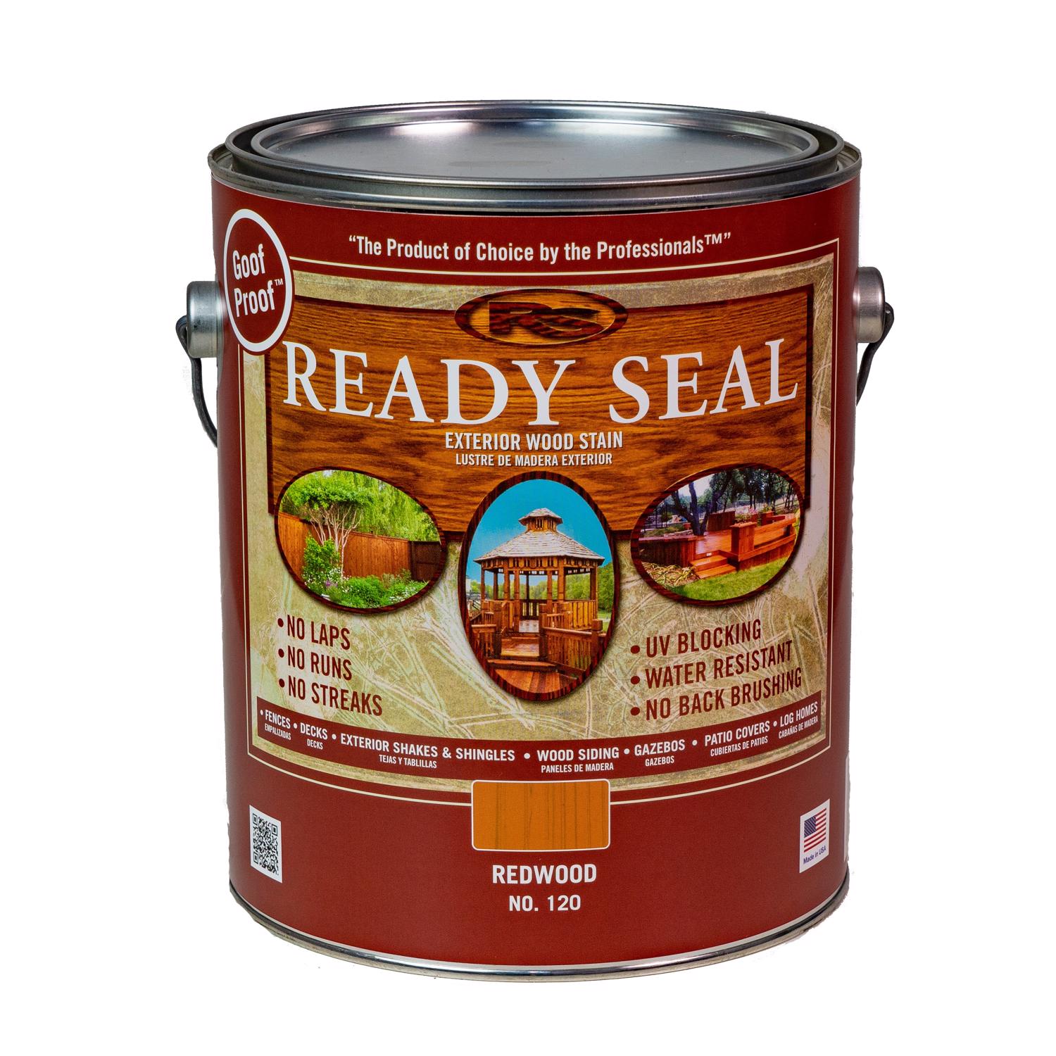 Ready Seal Goof Proof Semi-Transparent Redwood Oil-Based Penetrating Wood Stain/Sealer 1 gal