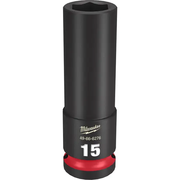 Milwaukee 1/2 Drive 15MM Deep 6 Point Socket