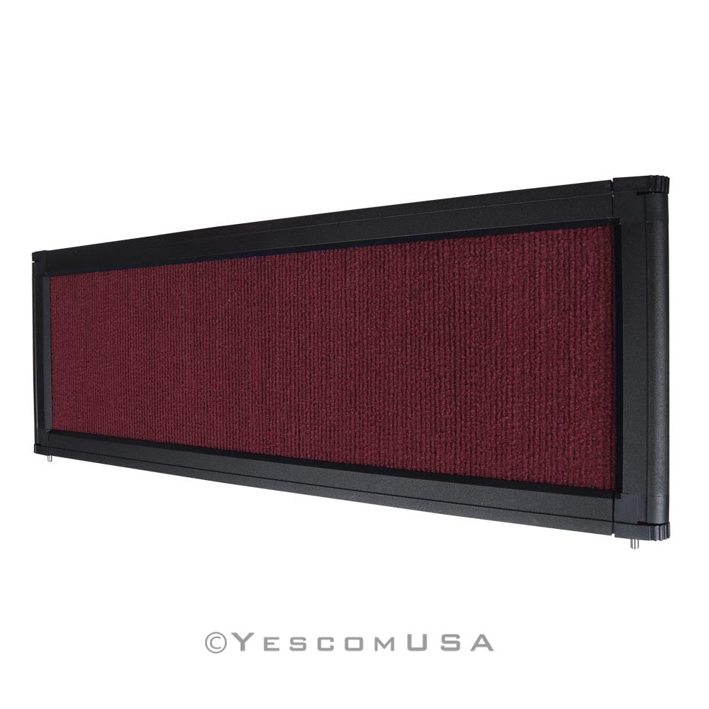 Yescom Trade Show Display Folding Board Header Burgundy