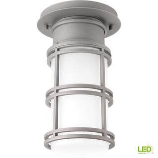 Progress Lighting Bell Collection 1-Light Textured Graphite LED Outdoor Flushmount P6536-13630K9