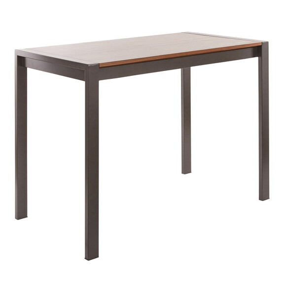 Fuji Contemporary Counter Table in Antique Metal a...