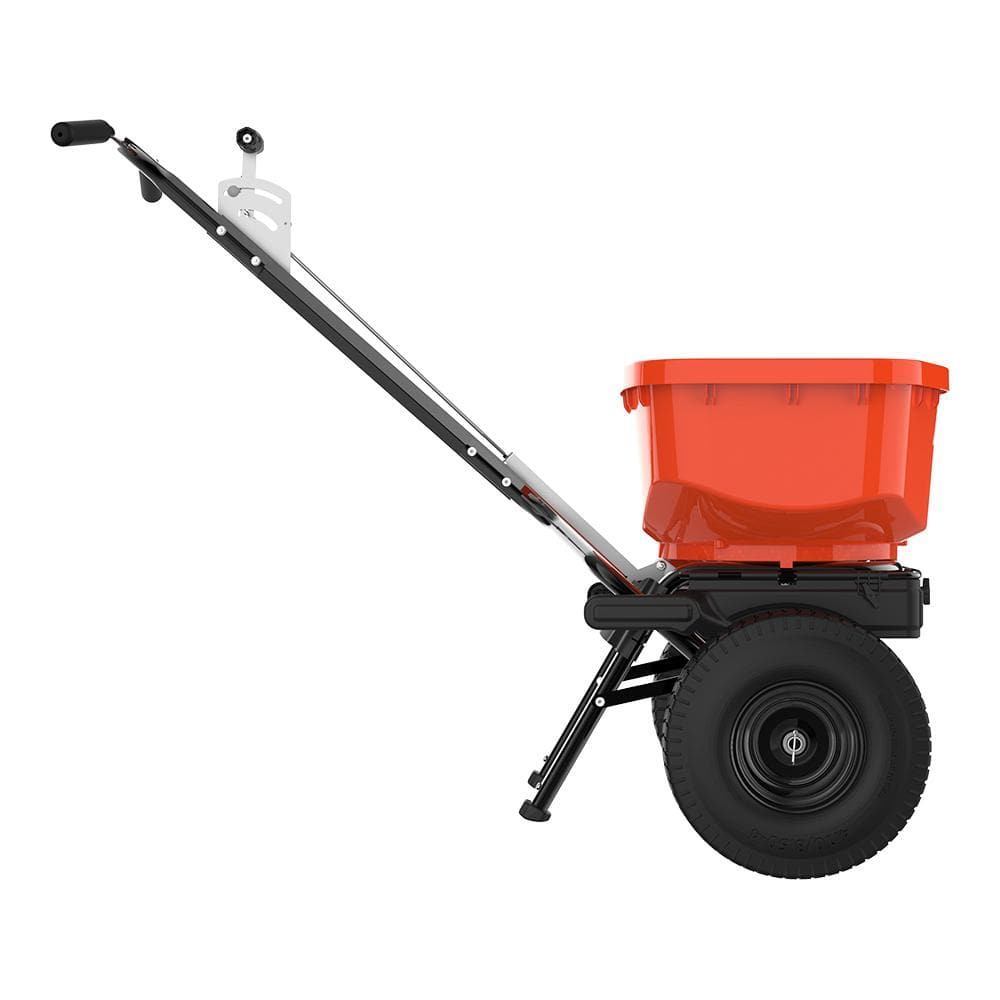 ECHO 85 lbs. Capacity Winter Stainless Steel Pro Broadcast Spreader for Rock Salt and Ice Melt with Hopper Grate and Cover RB-85W