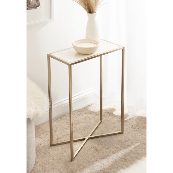 Kate and Laurel Jaspur Decorative Metal End Table