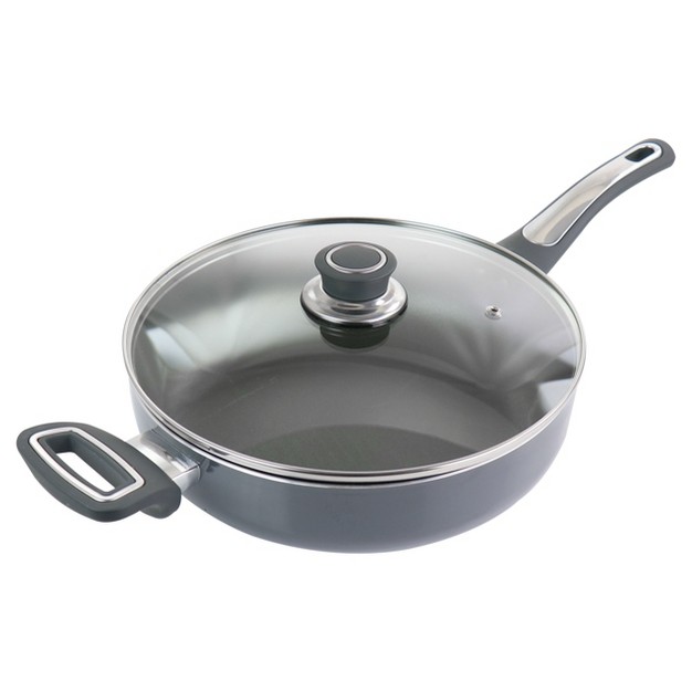 Oster 3 5 Quart Aluminum Saute Pan With Lid