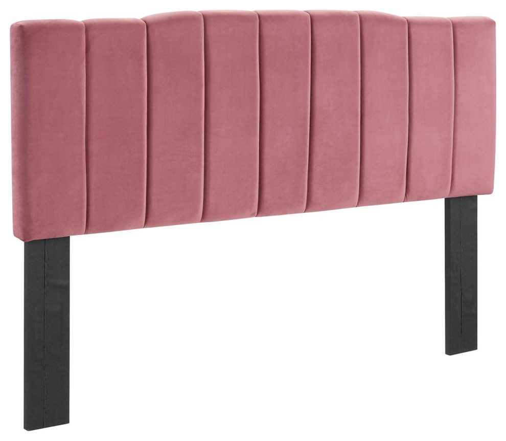 Camilla Channel Tufted King/California King Performance Velvet Headboard   Contemporary   Headboards   by Modway  Houzz