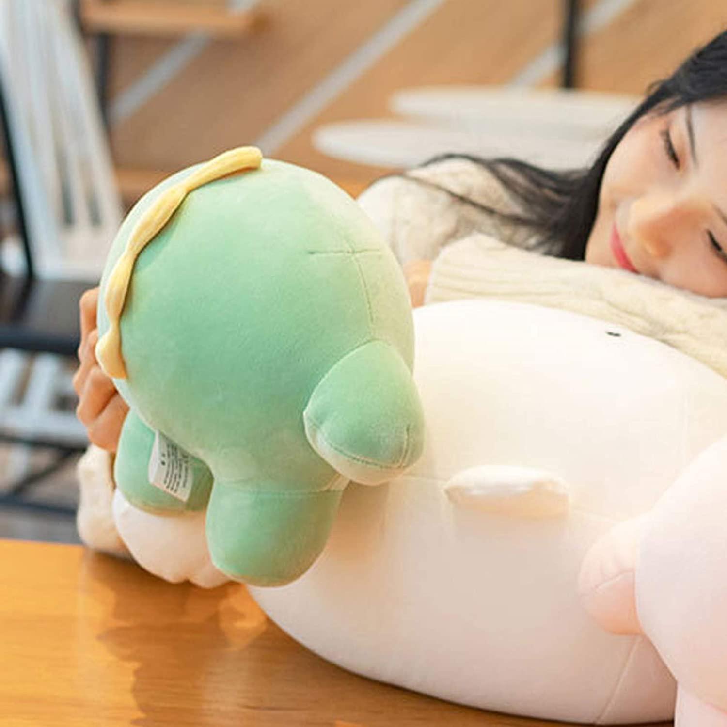 9 Inch Cute Dinosaur Plush Stuffed Animal Body Pillow Fat Cartoon Cylindrical Body Pillows For Kids， Super Soft Hugging Toy Gifts For Bedding， Kids Sl