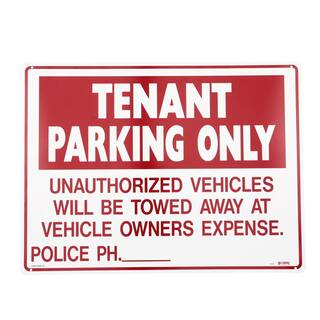 Lynch Sign 24 in. x 18 in. Tenant Parking Sign Printed on More Durable Thicker Longer Lasting Styrene Plastic R- 37(OS)