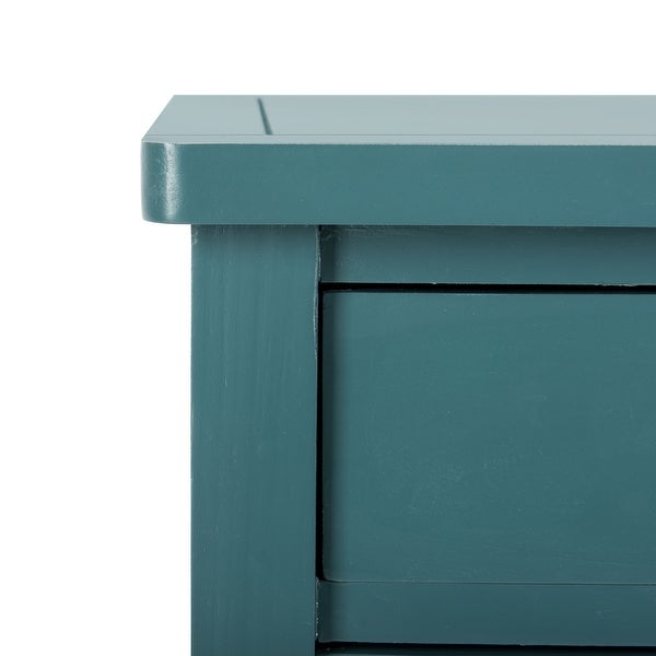 SAFAVIEH Marilyn Teal Storage End Table - 18.1